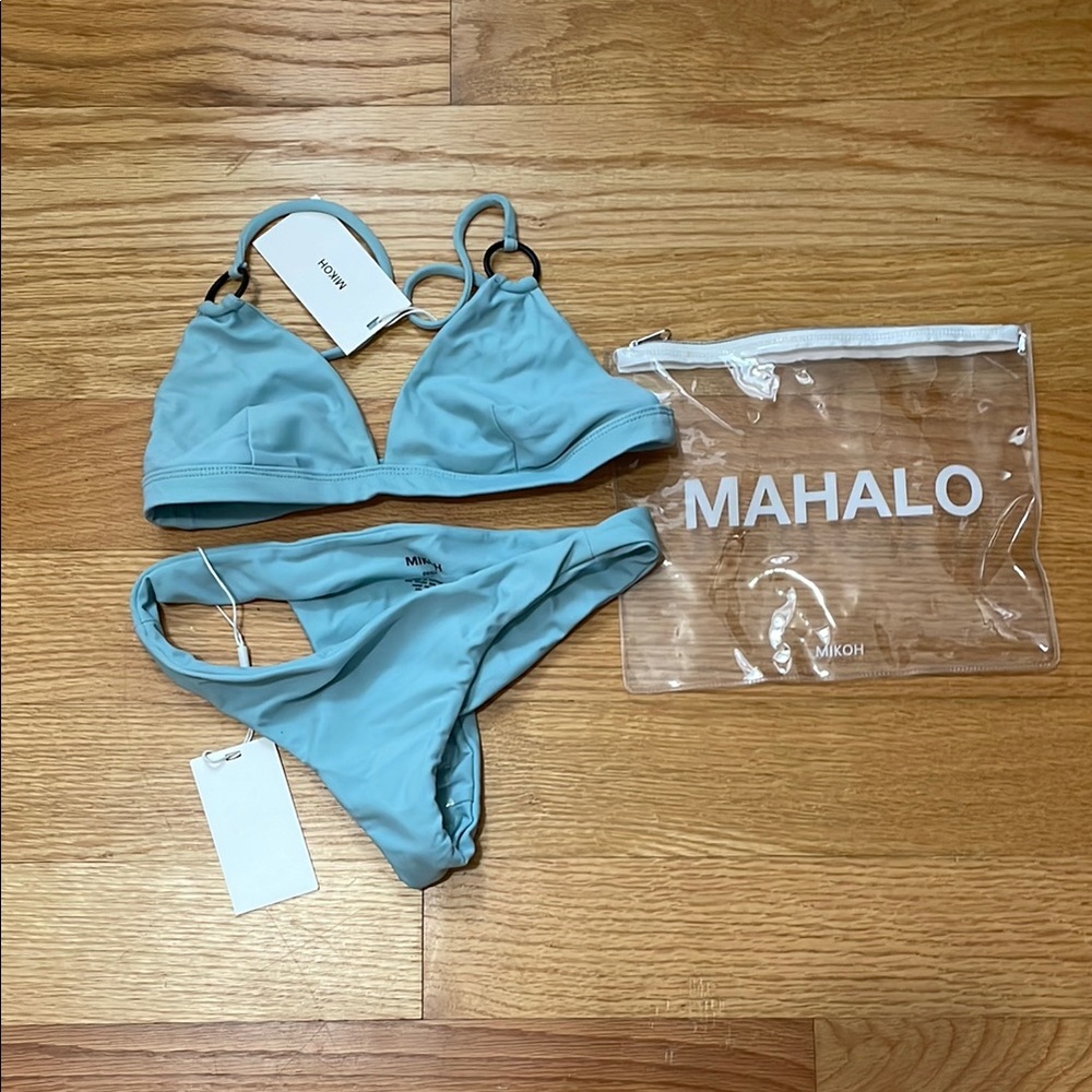 Mikoh Sky Blue Bikini with Pouch